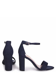 Linzi Blue Nelly Barely There Block Heels - Image 4 of 4