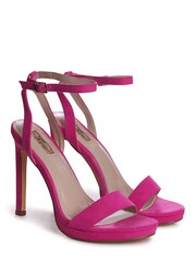 Linzi Pink Higher Love Open Back Barely There Stiletto Sandals - Image 4 of 5