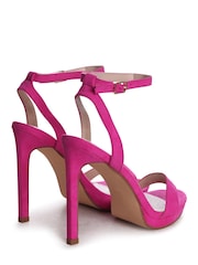 Linzi Pink Higher Love Open Back Barely There Stiletto Sandals - Image 5 of 5