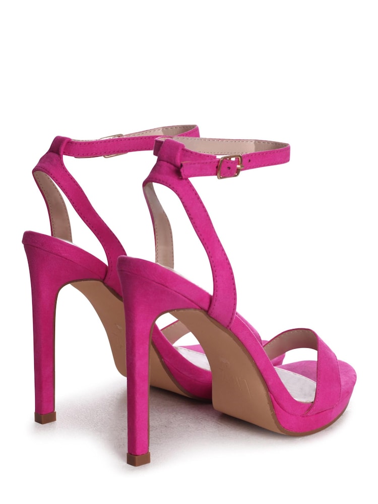 Linzi Pink Higher Love Open Back Barely There Stiletto Sandals - Image 5 of 5