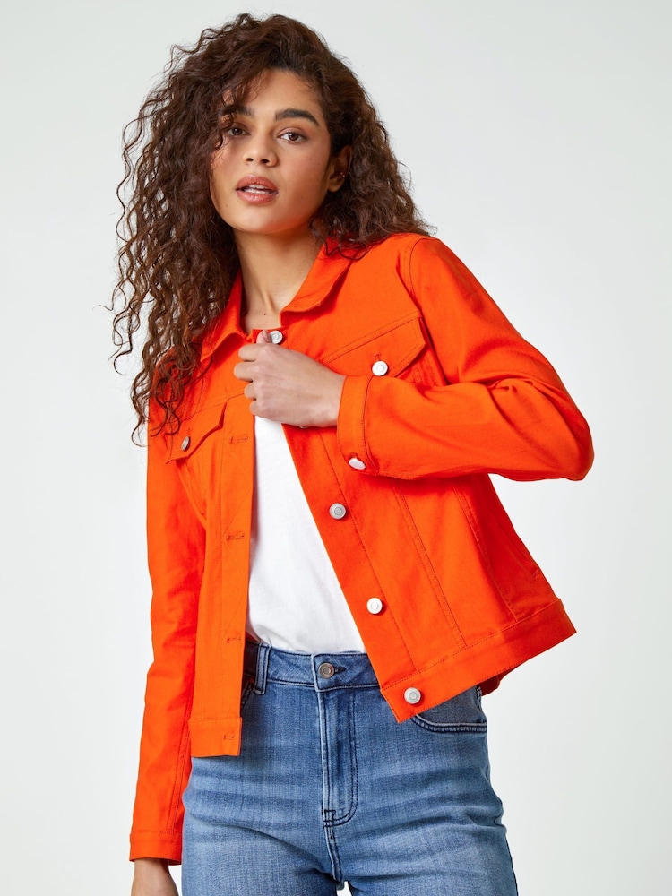 Naranja - Chaqueta vaquera elástica de Roman - Imagen 1 de 5 Naranja - Chaqueta vaquera elástica de Roman - Imagen 1 de 5