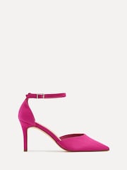 Linzi Pink Maci Stiletto Court Heels With Ankle Strap - Image 2 of 5