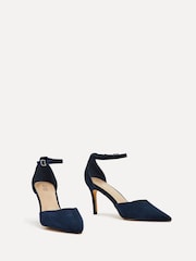 Linzi Blue Maci Stiletto Court Heels With Ankle Strap - Image 4 of 6