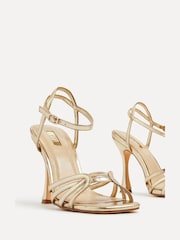 Linzi Gold Serena Cut Out Stiletto Heeled Sandals - Image 4 of 5