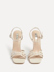 Linzi Cream Serena Cut Out Stiletto Heeled Sandals - Image 3 of 5