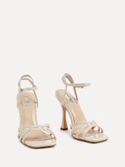 Linzi Cream Serena Cut Out Stiletto Heeled Sandals - Image 4 of 5