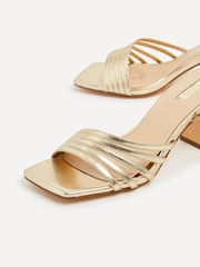 Linzi Gold Aronia Strappy Heeled Sandals With Block Heel - Image 5 of 5
