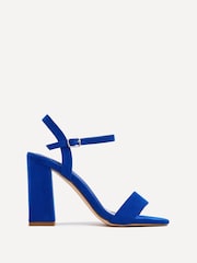 Linzi Blue Beverley Square Toe Block Heeled Sandals - Image 2 of 5