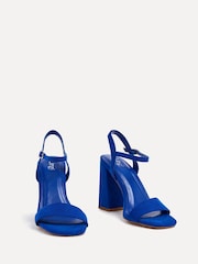 Linzi Blue Beverley Square Toe Block Heeled Sandals - Image 3 of 5