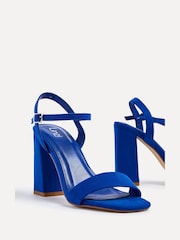 Linzi Blue Beverley Square Toe Block Heeled Sandals - Image 4 of 5