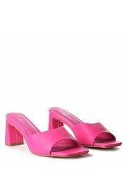 Linzi Pink Becca Open Toe Block Heel Mules - Image 3 of 4