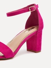 Linzi Pink Franki Open Toe Block Heels - Image 4 of 5