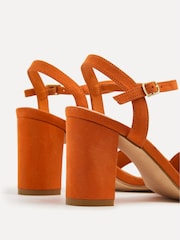 Linzi Orange Skyline Open Back Barely There Block Heeled Sandals - Image 5 of 5