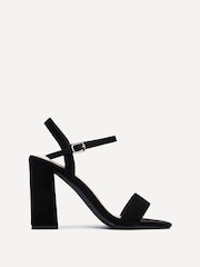 Linzi Black Beverley Square Toe Block Heeled Sandals - Image 2 of 5