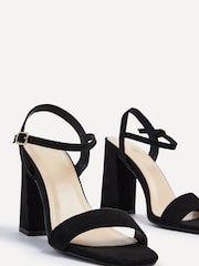 Linzi Black Beverley Square Toe Block Heeled Sandals - Image 4 of 5