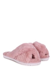 Linzi Pink Flurry Fluffy Slingback Slippers - Image 3 of 4