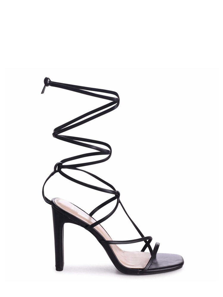 Linzi Black Rosewood Strappy Lace Up Heeled Sandals - Image 2 of 4 Linzi Black Rosewood Strappy Lace Up Heeled Sandals - Image 2 of 4