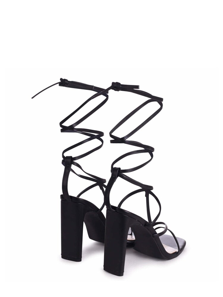 Linzi Black Rosewood Strappy Lace Up Heeled Sandals - Image 4 of 4 Linzi Black Rosewood Strappy Lace Up Heeled Sandals - Image 4 of 4