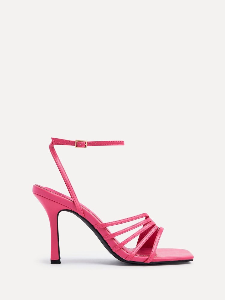 Linzi Pink Phoebe Open Toe Strappy Stiletto Heeled Sandals - Image 2 of 5 Linzi Pink Phoebe Open Toe Strappy Stiletto Heeled Sandals - Image 2 of 5