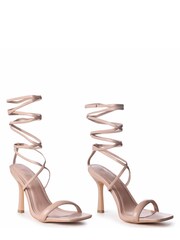 Linzi White Primrose Wrap Around Stileto Heels - Image 3 of 4