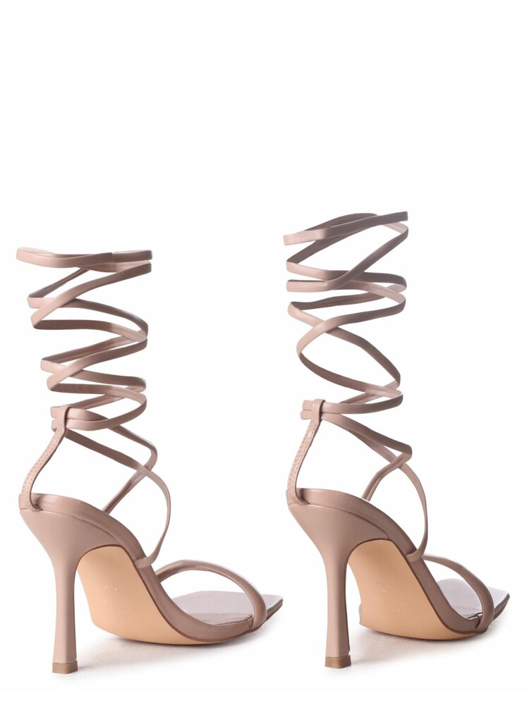Linzi White Primrose Wrap Around Stileto Heels - Image 4 of 4 Linzi White Primrose Wrap Around Stileto Heels - Image 4 of 4