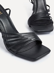 Linzi Black Phoebe Open Toe Strappy Stiletto Heeled Sandals - Image 5 of 6
