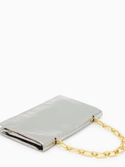 AllSaints Silver Akira Clutch Bag - Image 5 of 7