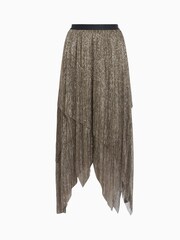 AllSaints Gold Veena Skirt - Image 8 of 8