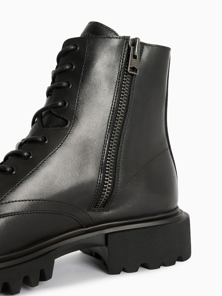 AllSaints Black Vaughan Boots - Image 6 of 6