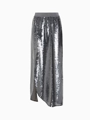 AllSaints Grey Opal Sparkle Skirt - Image 9 of 9