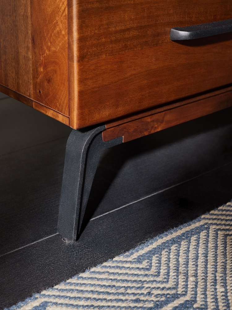 MADE.COM Natural Lucien Mango Wood Bedside Table - Image 2 of 3