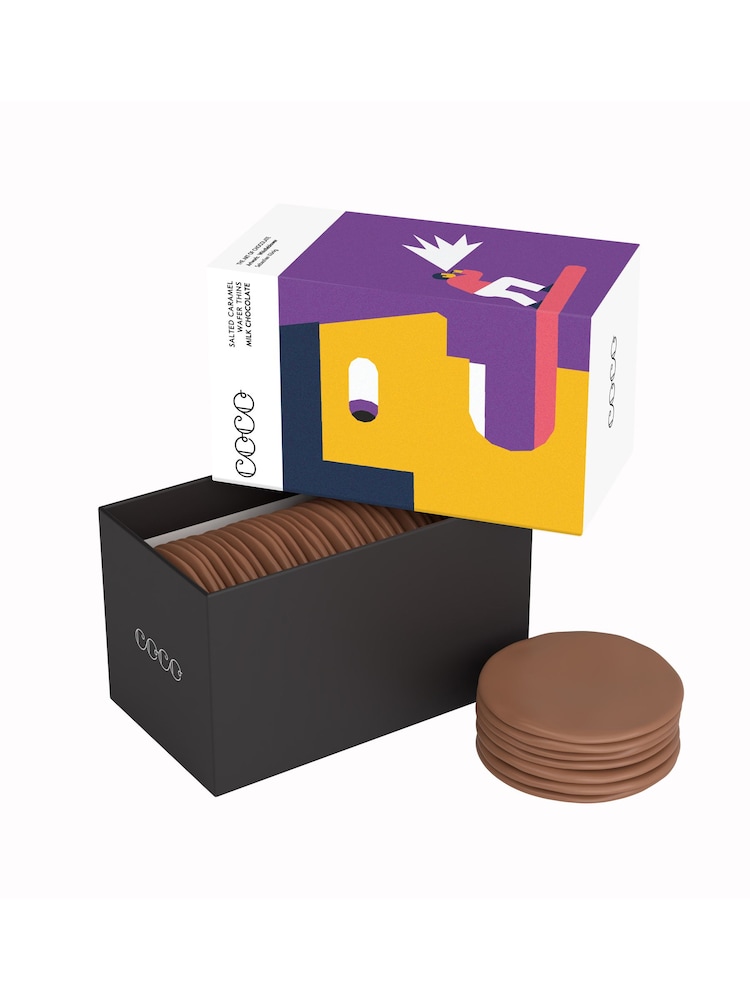COCO Chocolatier Salted Caramel Milk Chocolate Thins 180g & Batons 120g Bundle - Image 4 of 4