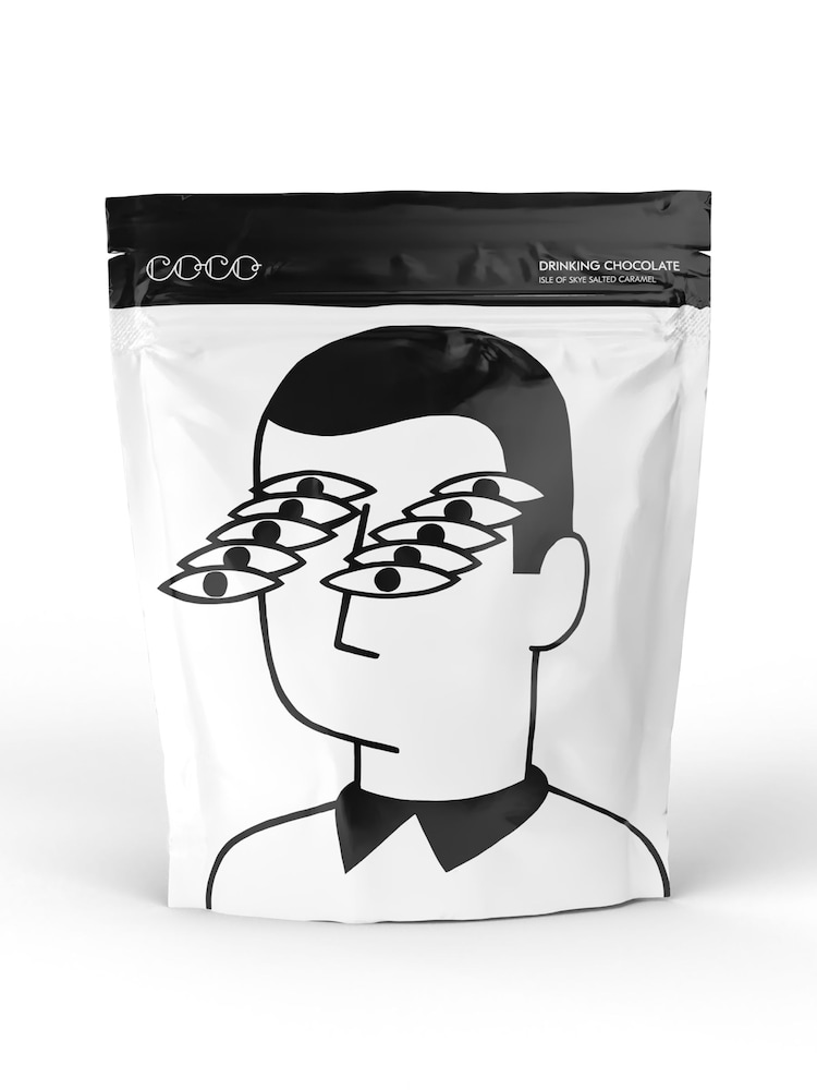 COCO Chocolatier Vegan Dark Isle of Skye Sea Salted Caramel Drinking Chocolate 1KG - Image 1 of 2