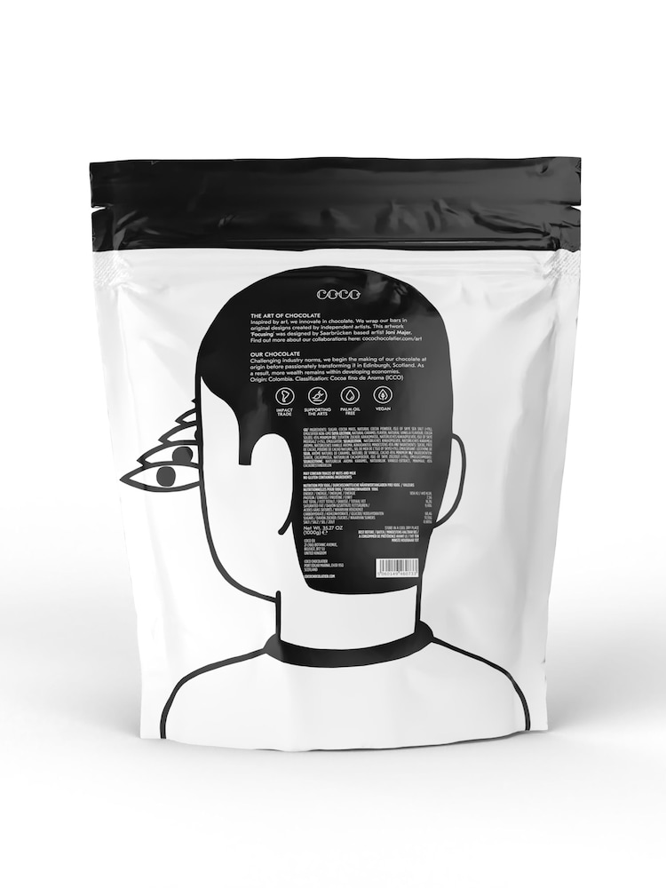 COCO Chocolatier Vegan Dark Isle of Skye Sea Salted Caramel Drinking Chocolate 1KG - Image 2 of 2