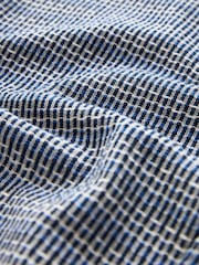 Blue Textured Short Sleeve Shirt - Image 7 of 7