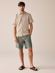Green Textured Short Sleeve Shirt - Image 2 of 8