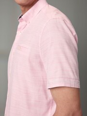 Rosa - Kurzarmhemd aus 100 % Baumwolle mit strukturiertem Besatz - Bild 8 von 11