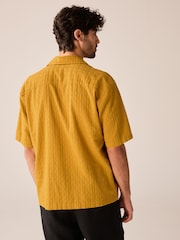 Yellow 100% Cotton Broderie Short Sleeve Shirt - Image 3 of 8