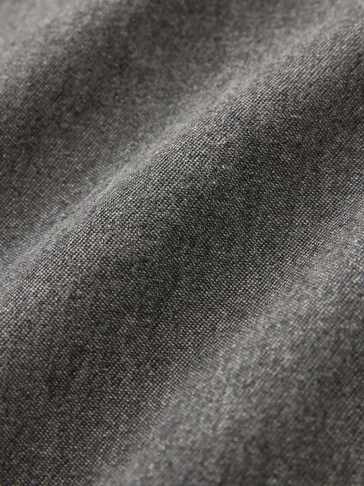 Grey 100% Cotton Denim Short Sleeve Shirt - Image 8 of 8
