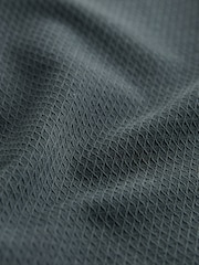Grey 100% Cotton Textured Short Sleeve Western Shirt - Image 7 of 7