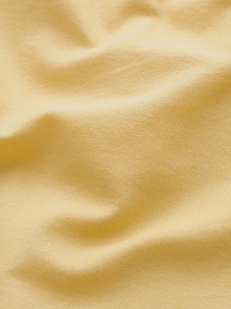 Yellow Oxford 100% Cotton Short Sleeve Shirt - Image 8 of 8