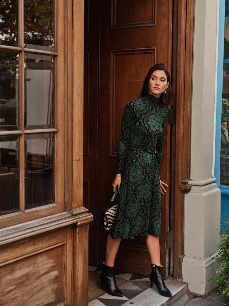 Boden Green Alberta Jersey Midi Dress - Image 4 of 4
