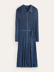 Boden Blue Faye Sparkle Knitted Dress - Image 6 of 6