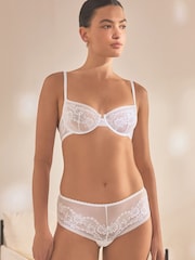 White Non Pad Balcony Lace Bra - Image 3 of 7