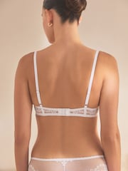 White Non Pad Balcony Lace Bra - Image 4 of 7