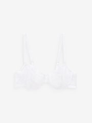 White Non Pad Balcony Lace Bra - Image 6 of 7