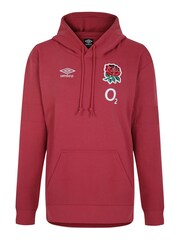 Umbro Red linning England Rugby OH Fleece Hoodie - Image 1 of 1