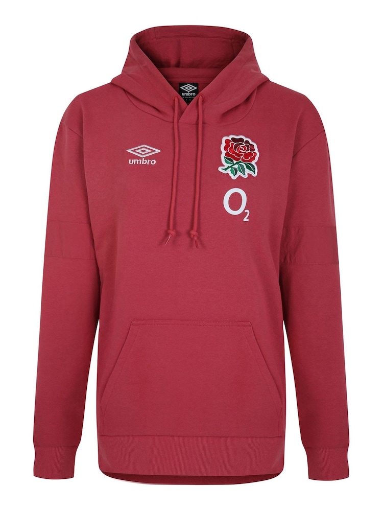 Umbro Red linning England Rugby OH Fleece Hoodie - Image 1 of 1