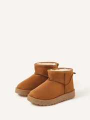 Glittery Sole Faux Suede Boots - Image 1 of 3