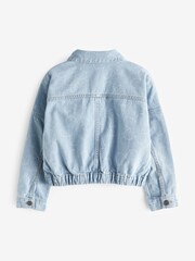 Benetton Girls Bleu Denim Jacket - Image 3 of 8
